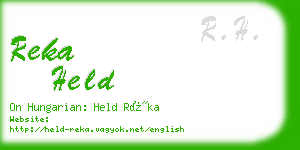 reka held business card